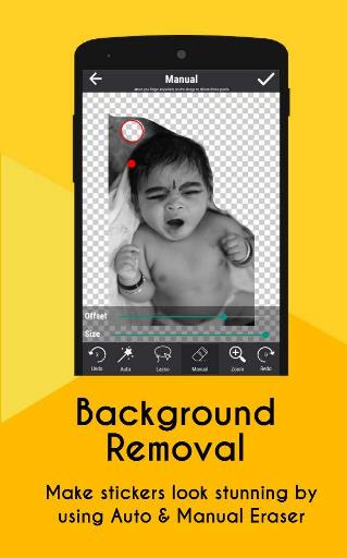 Create Sticker For WhatsApp - Enjoy sending custom personal sticker by erasing background